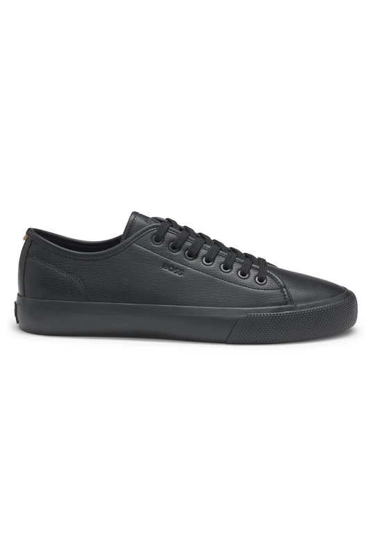 BOSS Men's Aiden_Tenn_sgrpu Tennis Trainers, Black, 9 UK