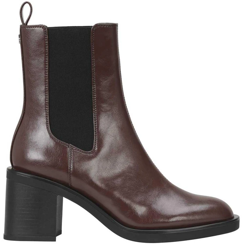 HUGO Women's Nalie_chbootie_CLT Ankle Boots, Dark Brown, 3.5 UK