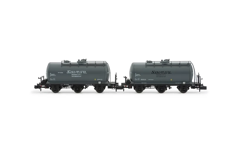 Arnold HN6672 RENFE, 2-unit set 3-axle tank wagons Savesa, epIV Freight Wagons