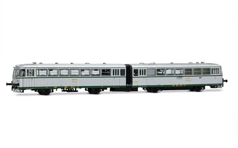 Arnold HN2351 RENFE, 2-unit diesel railcar 591.500, silver livery with UIC markings, epIV Diesel Locomotive - Image 1
