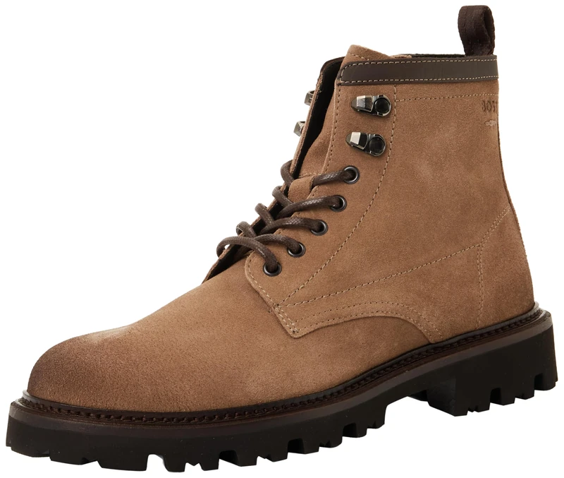 BOSS Men's Julyo_halb_sdlt Ankle Boots, Medium Beige, 10 UK