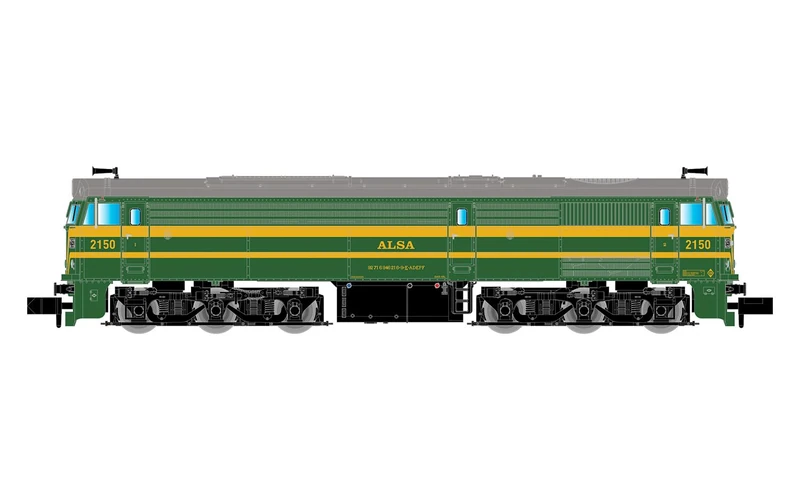 ARNOLD HN2634 ALSA, diesel locomotive 2150, green-yellow livery, epVI Diesel Locomotive