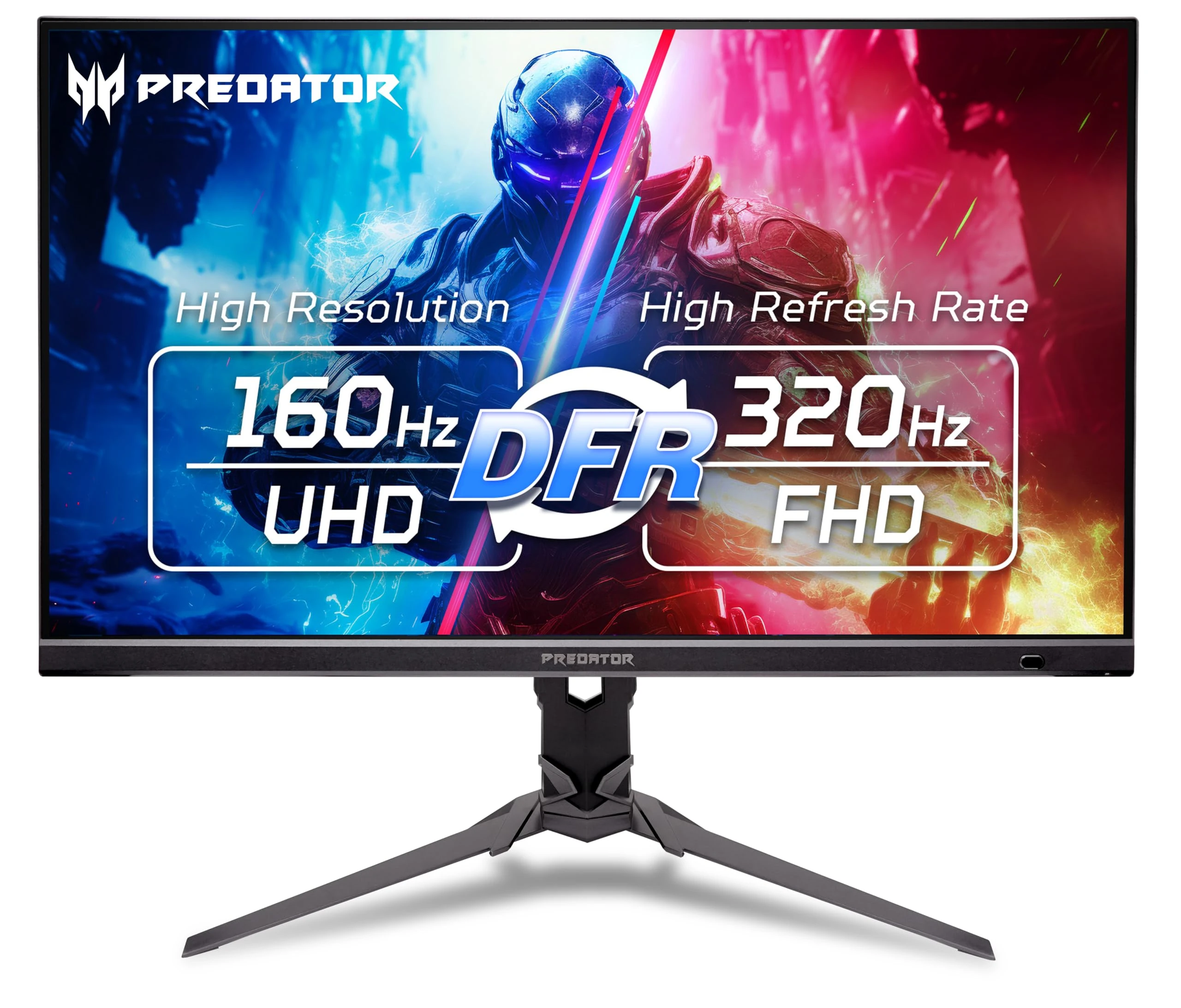 Acer Predator Gaming Monitor | 27" UHD 3840 x 2160 IPS | AMD FreeSync Premium | Up to 320Hz with DFR | Up to 0.5ms | VESA DisplayHDR400| DCI-P3 90% | Display Port 1.4 & 2 x HDMI 2.1 | XB273K V5bmiiprx