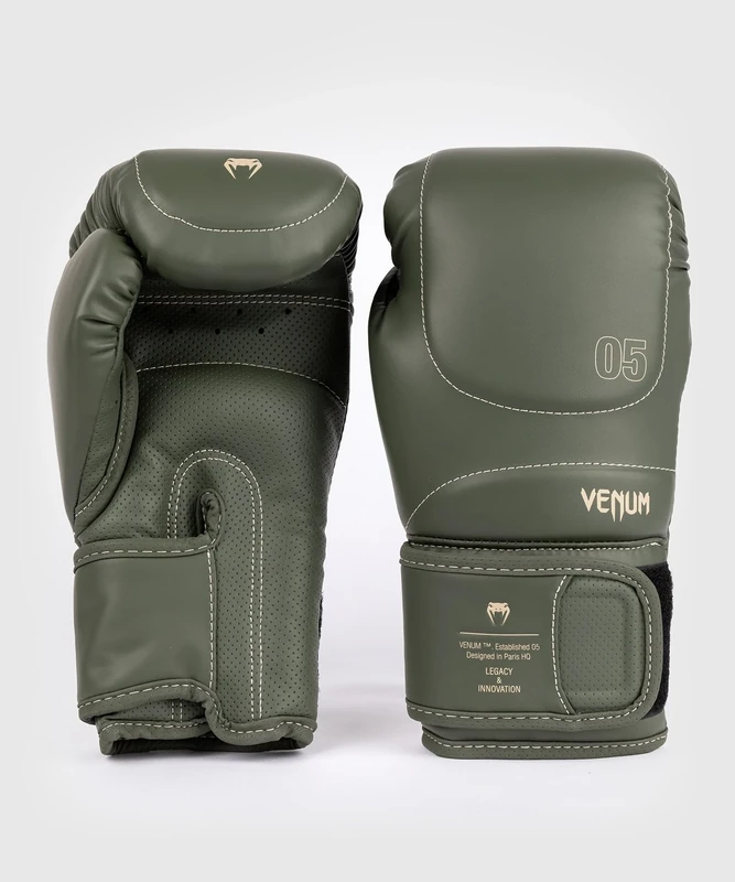 Venum Impact Evo Boxing Gloves - Army Green - 16 Oz