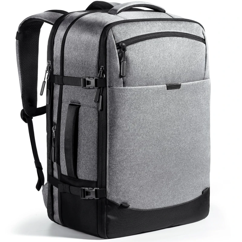 Inateck 38.5-46.2L Expandable Travel Backpack Cabin Rucksack Large Hand Luggage for Airplane Travel with 17.3" Laptop Compartment, Cabin bag Carry on Laptop Backpack for Men and Women - Image 1