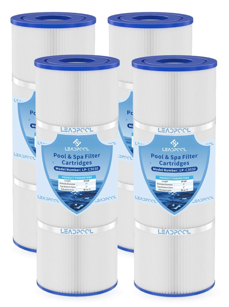 Leadpool PA81 Pool Filter Replacement for Hayward SwimClear C3030,C3025,C3020,C3000,Hayward CX580-XRE,CX580XRE, CX580XREPAK4,4X81sq. ft.4 Pack.