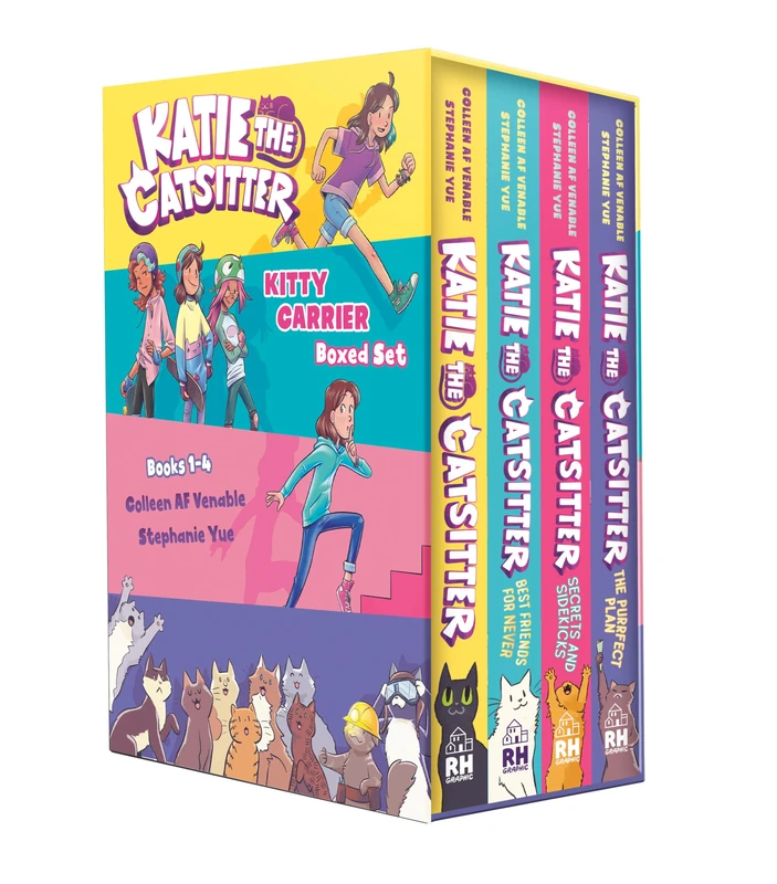 Katie the Catsitter: Kitty Carrier Box Set (Books 1-4): (A Graphic Novel Boxed Set)