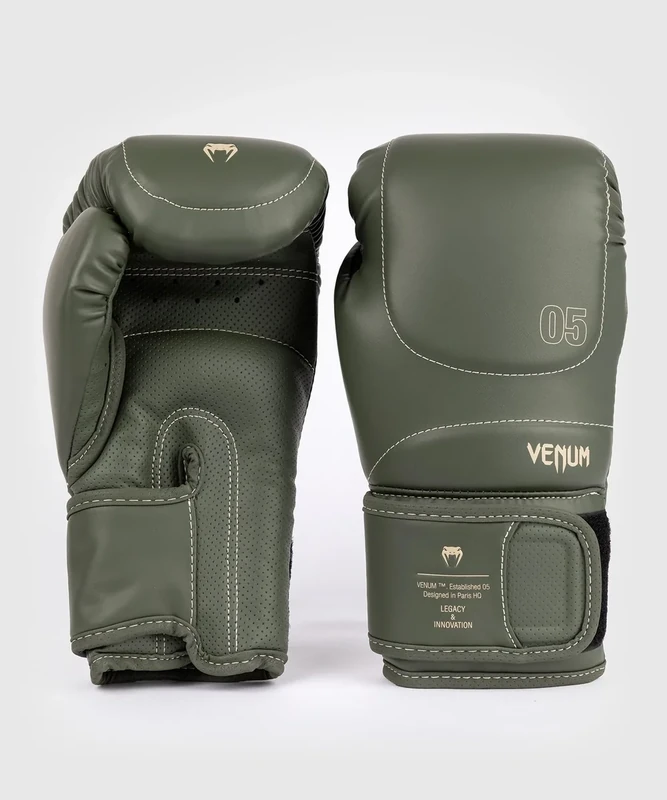 Venum Impact Evo Boxing Gloves - Army Green - 10 Oz
