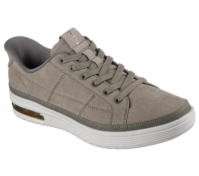 Skechers Men's Sup-Air Jettz Sneaker, Olive Canvas, 9.5 UK