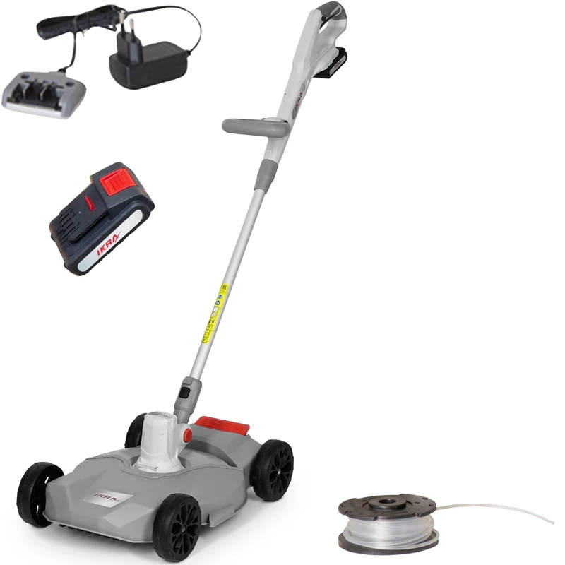 IKRA 2in1 Trimmer Lawn mower without cable IART 2030 F incl. battery, charger & spool