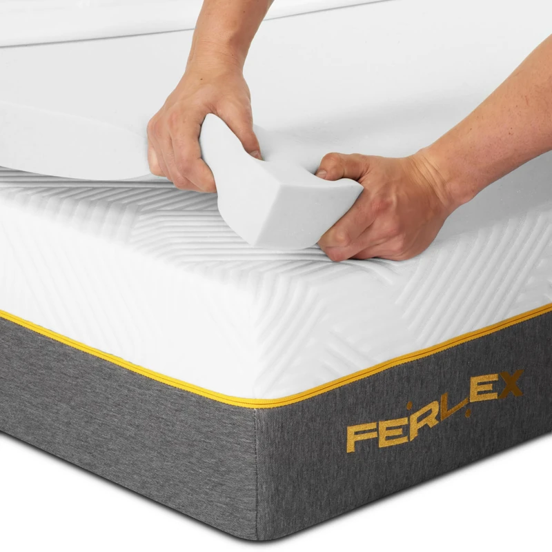 Ferlex Memory Foam Topper 7 cm 105 x 190 cm Mattress Topper without Cover - Image 1