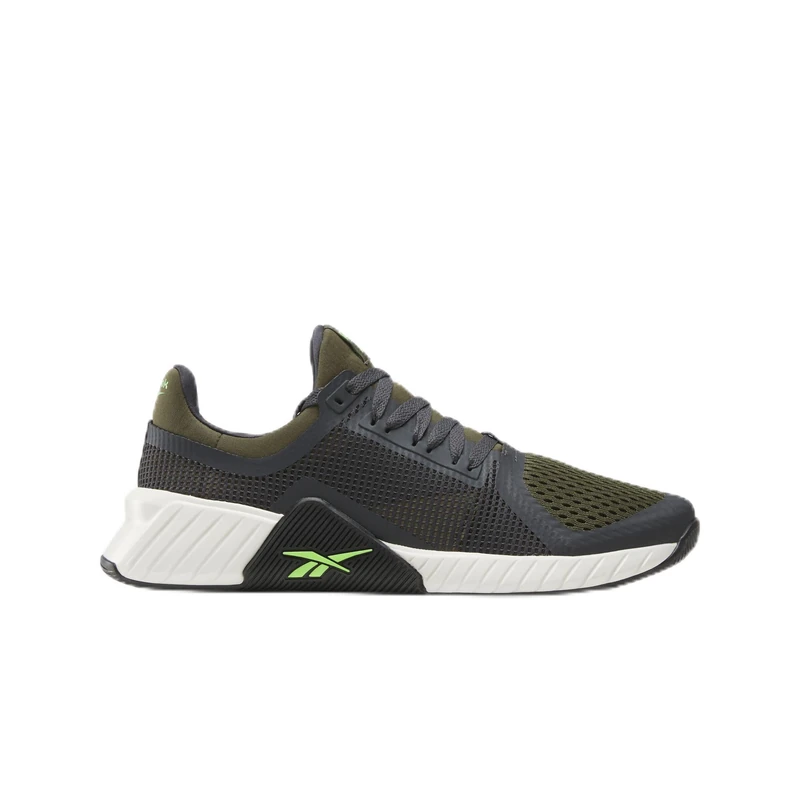 Reebok Men's Flip Charge Trainers, Grape Leaf/Jet Black/Lime, 44.5 EU, Grape Leaf Jet Black Lime, 10.5 UK