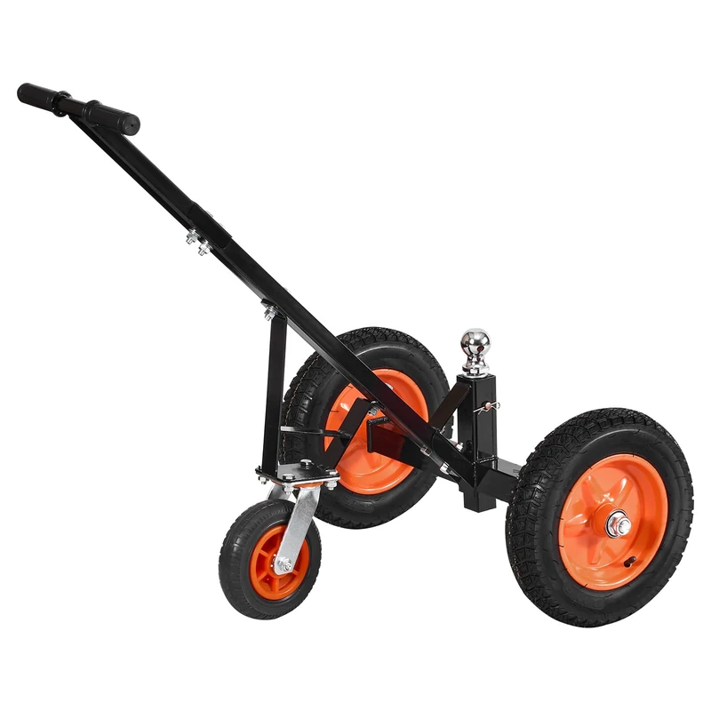 VEVOR Trailer Dolly, 1000lbs Tongue Weight Capacity, Carbon Steel Trailer Mover with 2 inch Ball, 14 inch Pneumatic Tires, Portable Tow Dolly for Moving RV Trailer - Image 1