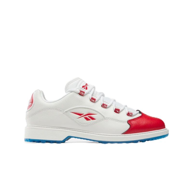 Reebok Unisex's QUESTION Golf Sneaker, White/Vector RED, 46