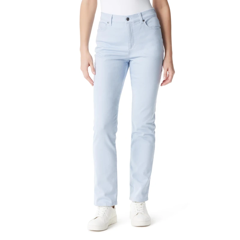 Gloria Vanderbilt Women's Amanda Classic High Rise Tapered Jean Standard, Dreamy Blue, 10