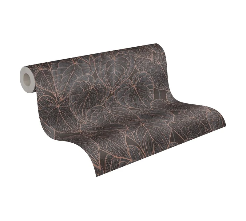 Livingwalls Daniel Hechter Non-Woven Wallpaper with Metallic Design in Brown, Black, Gold, Metallic – 10,05 x 0,53 m Floral Wallpaper – 781282