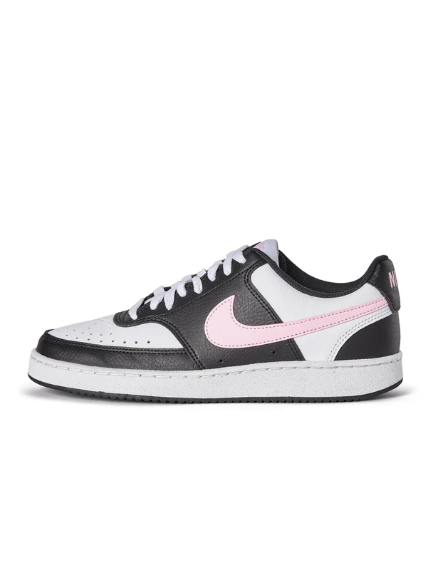 Nike Women's Court Vision Lo Nn Shoes, Black/Pink Foam/White, 5.5 - Image 1