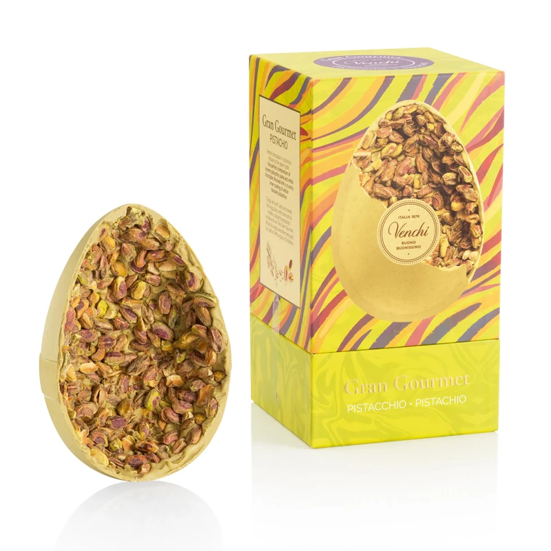 Venchi Pistachio White Chocolate Easter Egg - 500g