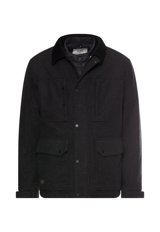 camel active Men's 430340-6o88 Jacket, Black, 3XL