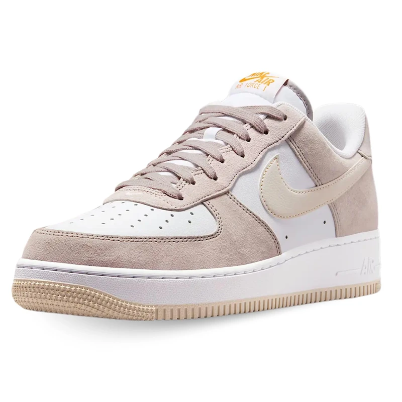 NIKE Men's AIR Force 1 '07 Sneaker, College Grey Lt Orewood BRN White, 8 UK