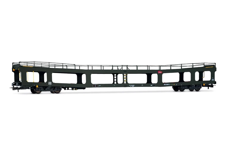 Jouef HJ4189 SNCF, DD DEV 66 car transporter, 2nd series, green with white logo Carmillon, ep. VI Passenger Coaches