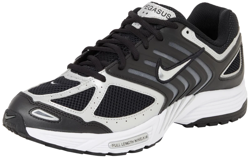 NIKE HQ3031-001 AIR Pegasus 2005 Men Black/Metallic Silver-Iron Grey-White UK 6