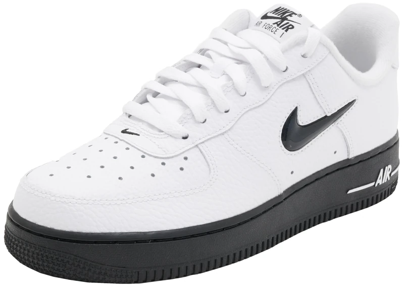 NIKE Air Force 1 Sneaker White Black - HQ3826-100 Men's Shoes