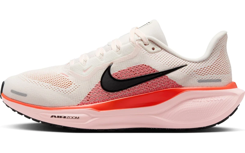 Nike Women's W AIR Zoom Pegasus 41 Road Running Shoes, Phantom/Black-Picante Red-Atmo, 4.5