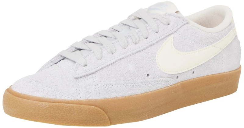 NIKE FQ8060-003 Blazer Low '77 Vintage Women Football Grey/Pale Ivory-Gum Light Brown UK 4