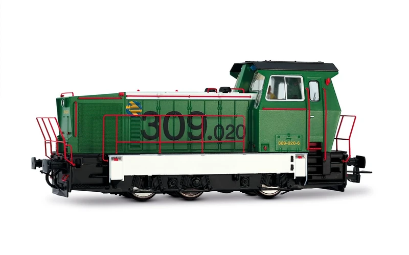 Electrotren HE2027 ADIF, diesel locomotive class 309, green/white, ep. VI Diesel Locomotive