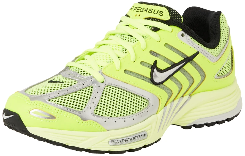 NIKE HQ1675-700 AIR Pegasus 2005 Men Volt/Metallic Silver-Black-Pure Platinum UK 8.5