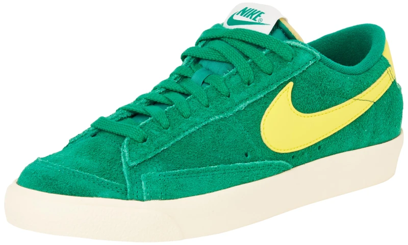 NIKE FQ8060-301 Blazer Low '77 Vintage Women Malachite/Lightening-Muslin-SAIL UK 5.5