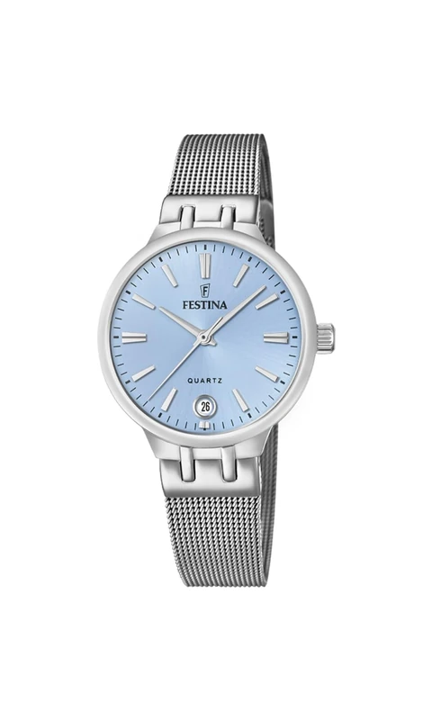 Festina Ladies Stainless Steel Watch with Steel Mesh Bracelet F20712/2 - Image 1