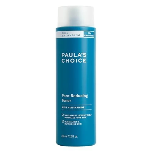Paula's Choice Skin Balancing Pore Reducing, Hydrating Toner - Refines Enlarged Pores & Tackles Blackheads - with Niacinamide & Adenosine - Combination to Oily Skin - 355 ml