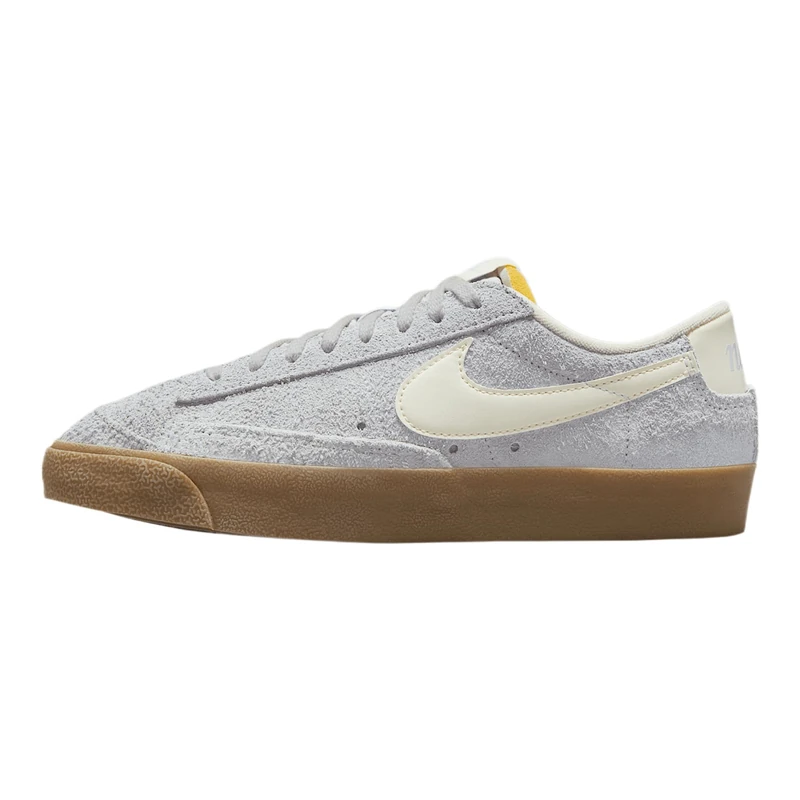 NIKE FQ8060-003 Blazer Low '77 Vintage Women Football Grey/Pale Ivory-Gum Light Brown UK 6