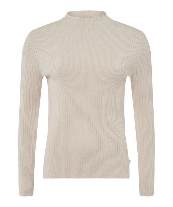 BRAX Women's Style.Lynn Merino Viscose Rib Pullover Sweater, 60 Canvas, 10 - Image 1