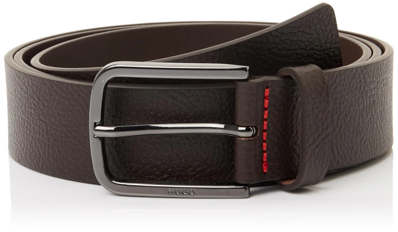 HUGO Men's Gurth-gr_sz35 10274141 01 Belt, Dunkelbraun, 120 - Image 1