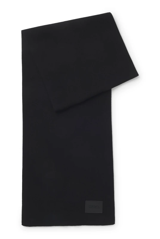 HUGO Men's Scarves, black, One Size - Image 1
