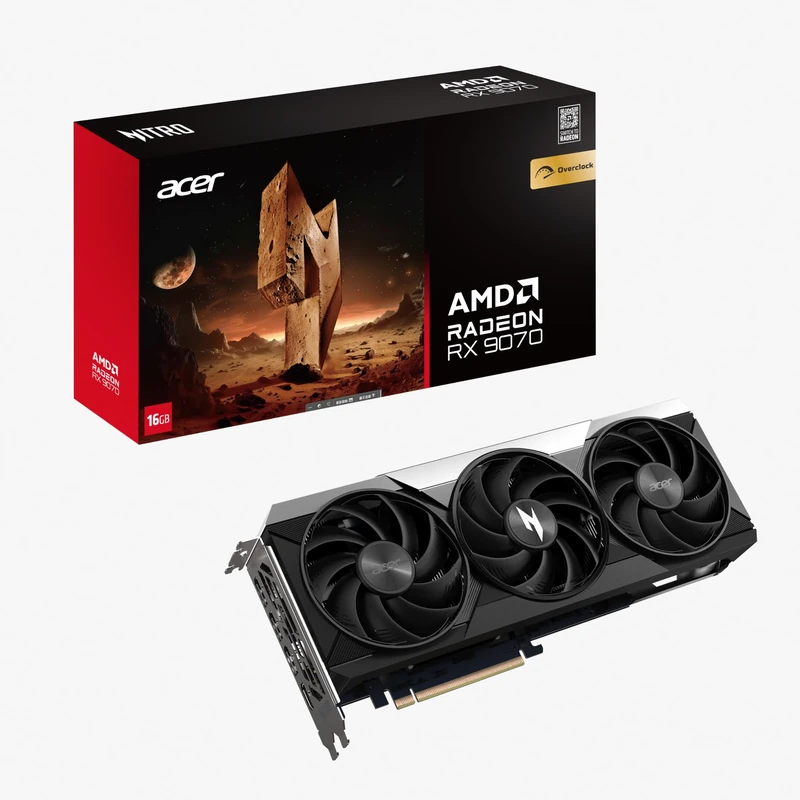 acer AMD Radeon Nitro RX9070 16G OC Graphics Card