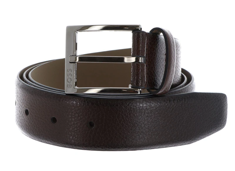 BOSS Men's Belt, Open Brown, 85