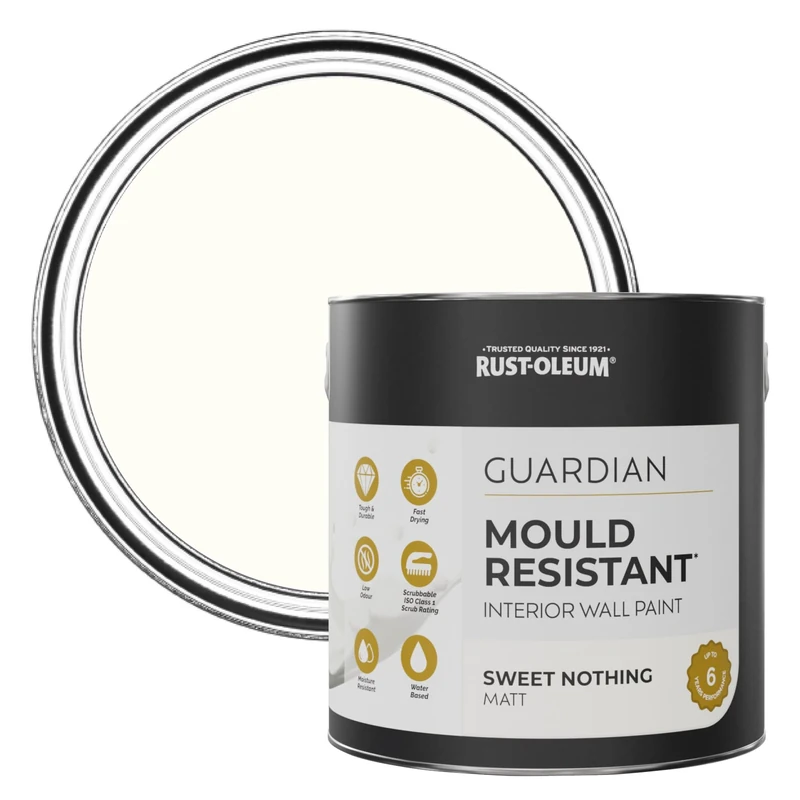 Rust-Oleum Pink Guardian Mould Resistant Wall Paint - Sweet Nothing 2.5L