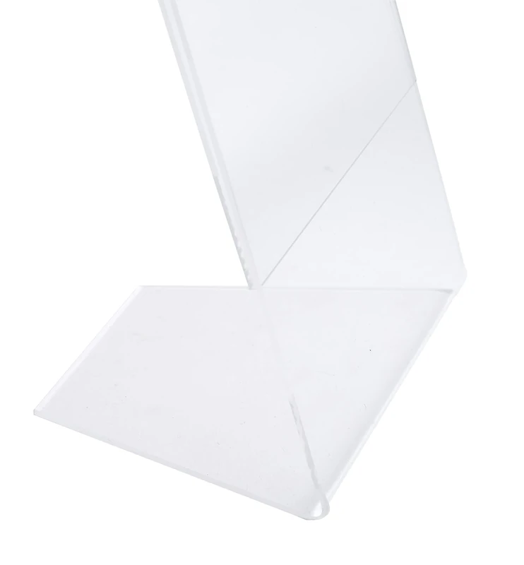 EXACOMPTA - 813058Dpack - Box of 10 Vertical Angled Visual Doors A3, Dimensions Depth 53 x Width 19 x Height 0.3 cm, PMMA Acrylic for Photos, Advertisements, Menus, Restaurants, Hotels, Crystal