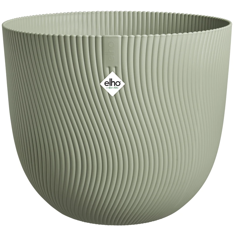 elho Sereh Round 47 - Plant Pot for Indoor & Outdoor - 100% Recycled Plastic - Ø 47.0 x H 40.1 cm - Green/Nordic Green