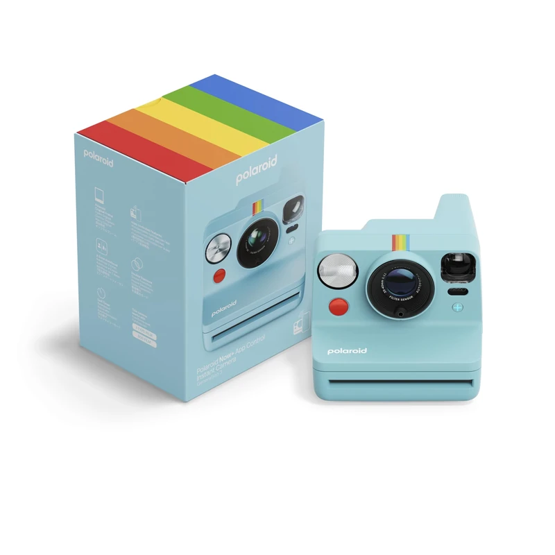 Polaroid - NOW+ Generation 3 - Instant Camera Bluetooth Connected - Arctic Blue (9163)