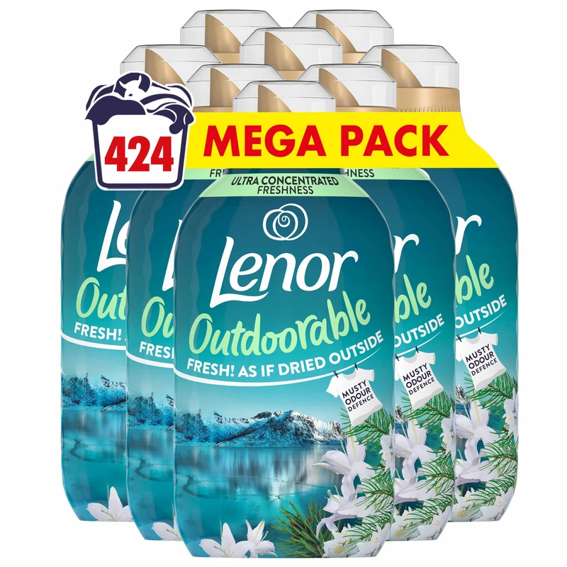 Lenor Outdoorable Fabric Conditioner 424 Washes (8x53), 742ml, Northern Solstice - Ultra Concentrated Freshness - Image 1