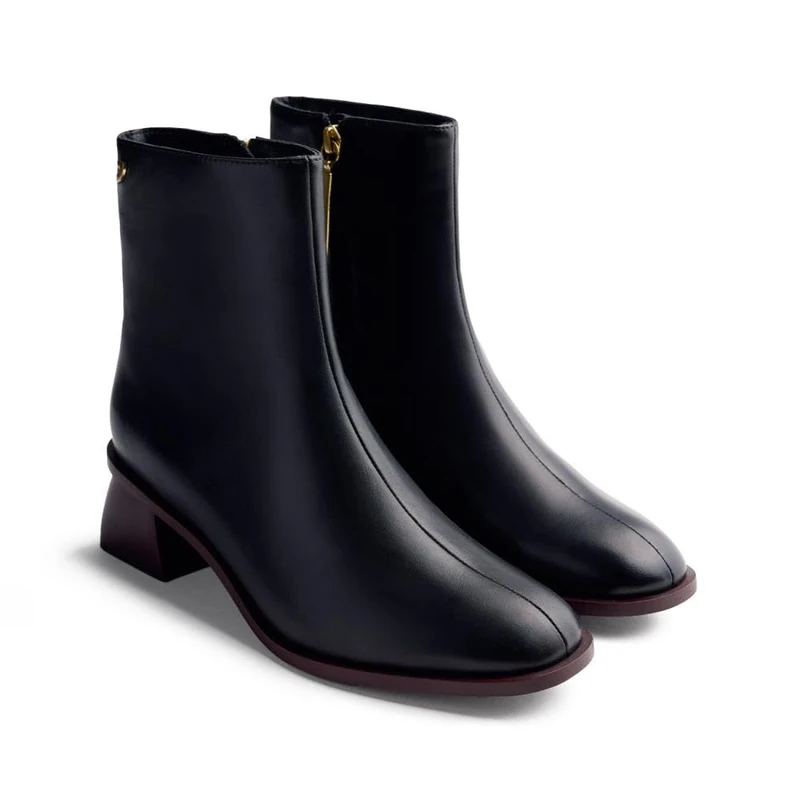 GIOSEPPO Women's Pierz Oxford Boot, Black/White, 8 UK