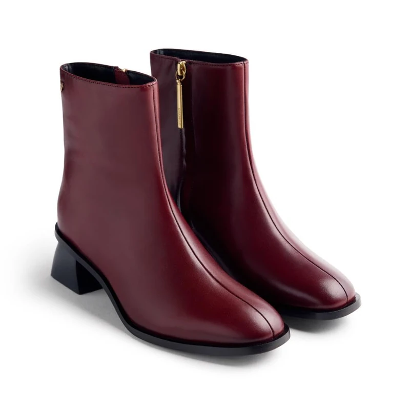 GIOSEPPO Women's Pierz Oxford Boot, Burgundy, 7 UK