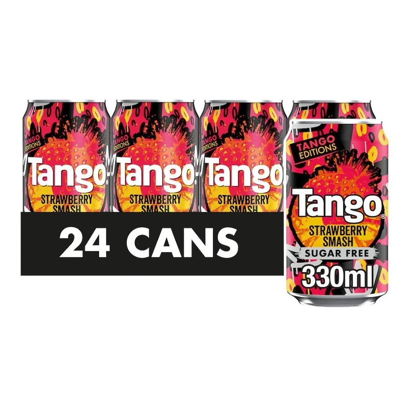 Tango Sugar Free Strawberry Smash 330ml, (Pack of 24)