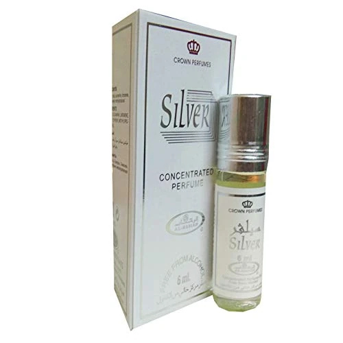 Crown Perfumes Silver Concentrated Perfume 6ml Roll-On - White