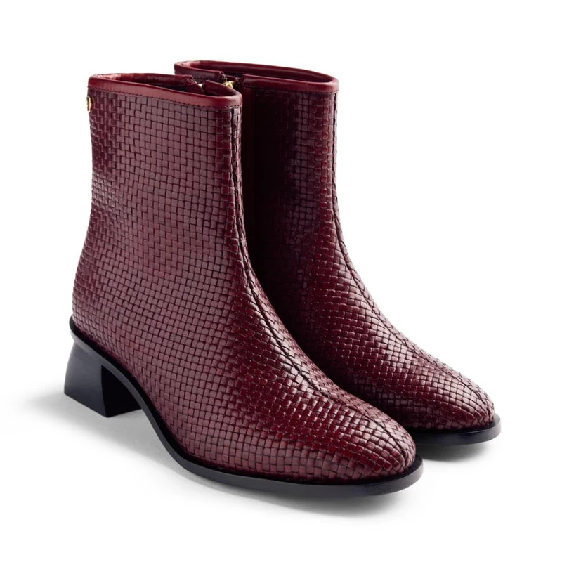 GIOSEPPO Women's Bexley Oxford Boot, Burgundy, 8.5 UK